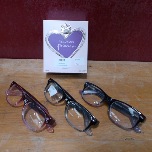 3091 - Vera Wang Princess 100Ml and FGX Ladies Mix +2.50 (244-808,825)  * This lot is subject to vat