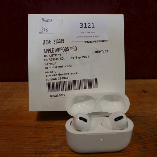 3121 - Apple Airpods Pro (model:- MWP22ZM/A), original RRP £189.99 + VAT    (246-158)