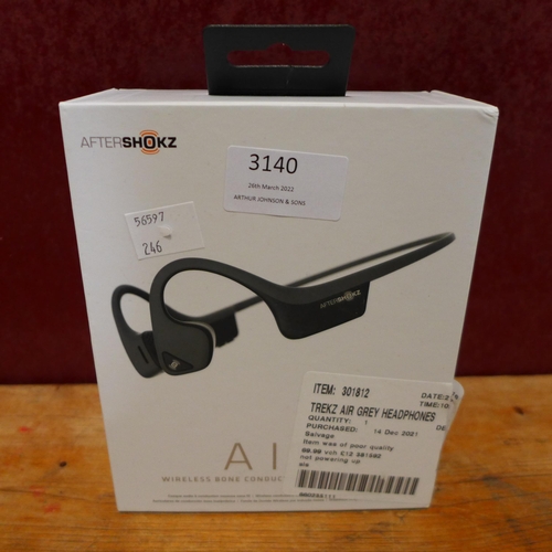 3140 - Trekz Air Grey Bone Conducting Headphones (246-99)