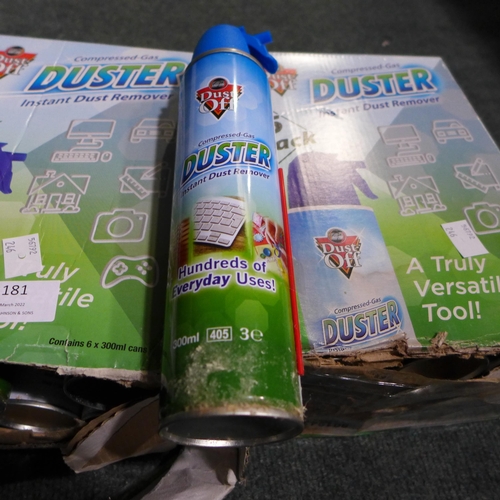3181 - Two packs Of Duster Canisters    (244-805)  * This lot is subject to vat