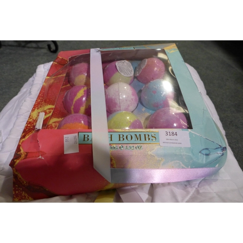 3184 - Wiv Bath Bomb Set, Single mattress Protector Set        (246-244)