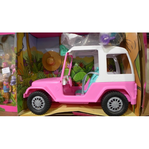 3185 - Disney Tea Time Doll and Barbie Wildlife Adventure Safari set (246-261,273)