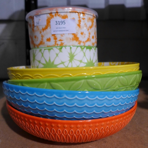 3195 - Mixed Stoneware Serve Bowls (246-277)