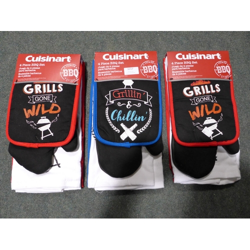 3217 - 3 x Cuisinart 4Pk BBQ Set      (247-632) * This lot is subject to vat