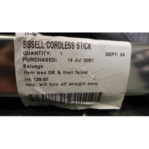 3228 - Bissell Cordless Stick vacuum Cleaner  Original RRP £199.99 + vat (246-224)
