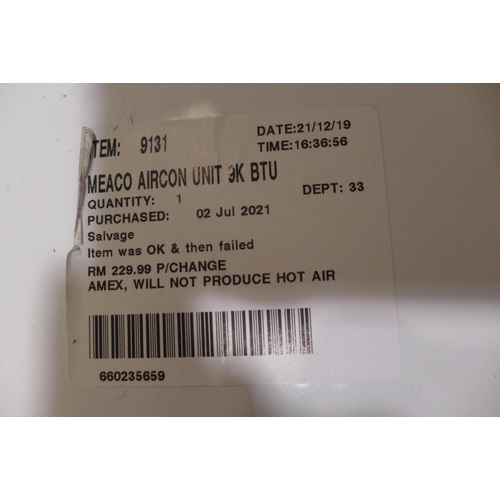 3232 - Meaco Aircon Unit 9K BTU, original RRP £249.99 + VAT (246-172)