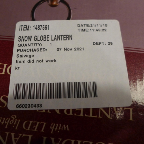 3249 - Led Spheres Set Of 3 , Snow Globe Lantern and Set Of 2 Deers With Tree     (244-823,836,837)  * This... 