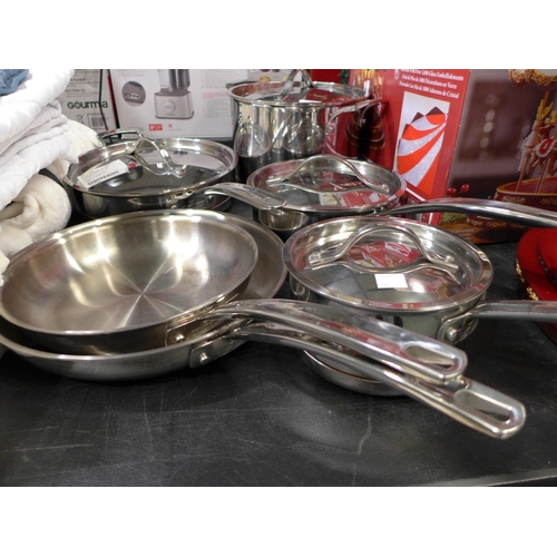 3261 - Ks S/S Cookware 10Pc Set , Original Rrp £164.99 + Vat(244-828)  * This lot is subject to vat