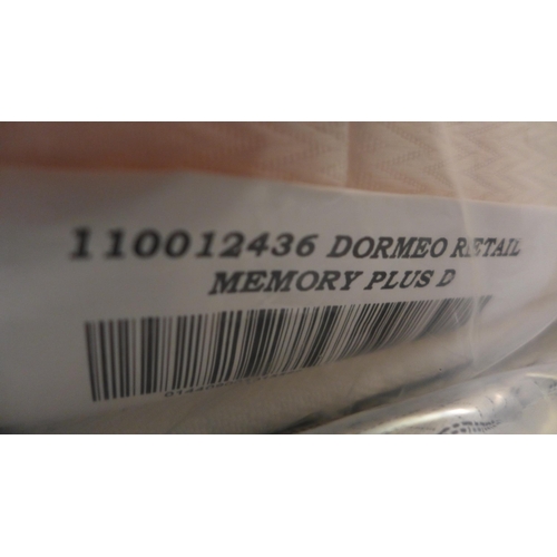 3263 - Dormeo Memory Plus Double Mattress, Original Rrp £164.99 + Vat  (247-603) * This lot is subject to v... 
