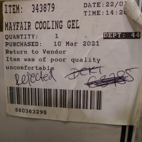 3275 - Mayfair Cooling Gel Pillow and Fresh & Healthy Memory.Foam pillow (249-827,820)  * This lot is subje... 