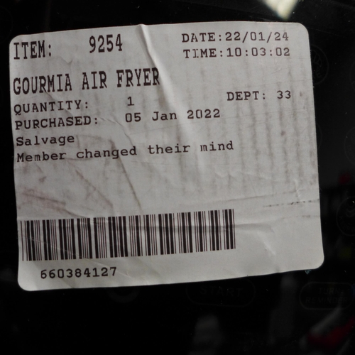 3282 - Gourmia air fryer ( 249-919 ) * This lot is subject to vat
