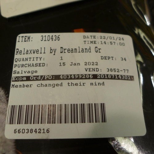 3295 - Faux Fur Heated Throw 120 X 160 Cm Grey Zebra and Ks Queen Plush Blanket      (249-809,833)  * This ... 