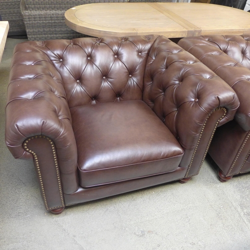 1304 - New Allington Chair Brown Leather Armchair, Original RRP £833.33  ( 4091-4)  * This lot is subject t... 