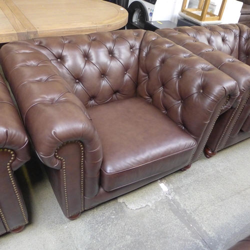 1305 - New Allington Chair Brown Leather Armchair, Original RRP £833.33  ( 4091-9)  * This lot is subject t... 