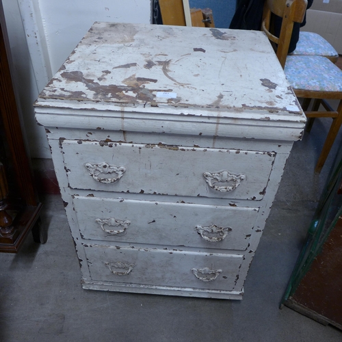 287 - A small Victorian painted pine chest