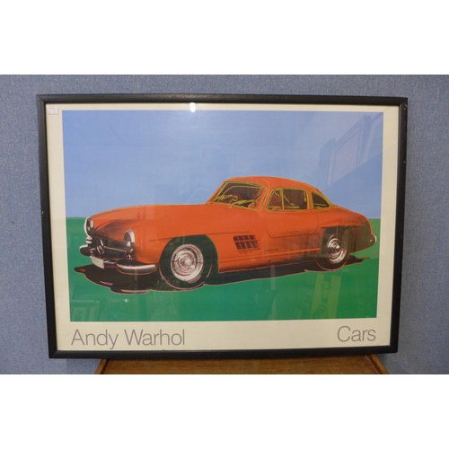 367 - A pair of Andy Warhol prints, Cars, framed