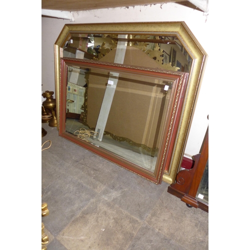 419 - Two gilt framed mirrors