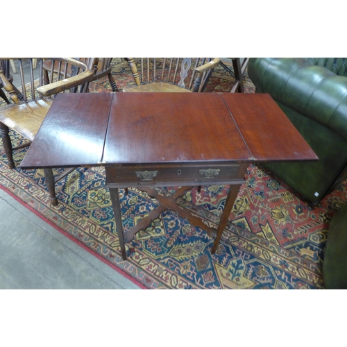 6 - An Edward VII mahogany fold over occasional table