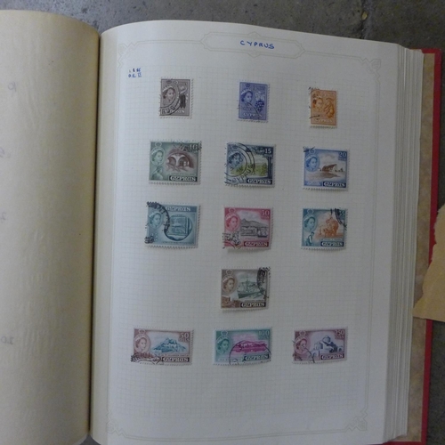 709 - An album of stamps including Great Britain and worldwide and loose stamps