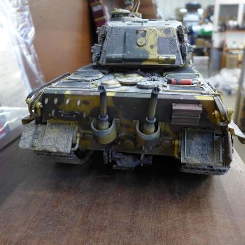 712 - A model King Tiger tank, Armortek in association with The Tank Museum, highly detailed, 1/16th scale... 