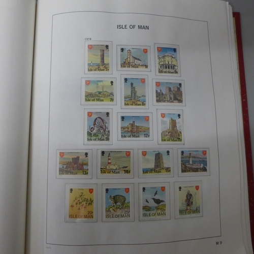 735 - Stamps; Isle of Man u/mint virtually complete for the period 1973 to 1993, face alone is £130+