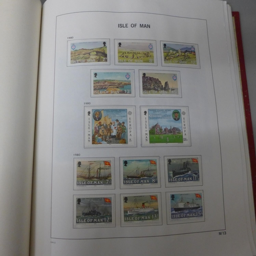 735 - Stamps; Isle of Man u/mint virtually complete for the period 1973 to 1993, face alone is £130+