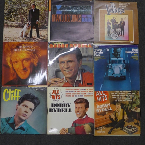 783 - 1950's-1970's LP records, including rock n roll, Marty Robbins, The Ventures, Hank Snow, Bobby Rydel... 