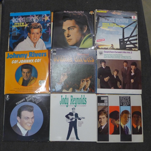 783 - 1950's-1970's LP records, including rock n roll, Marty Robbins, The Ventures, Hank Snow, Bobby Rydel... 