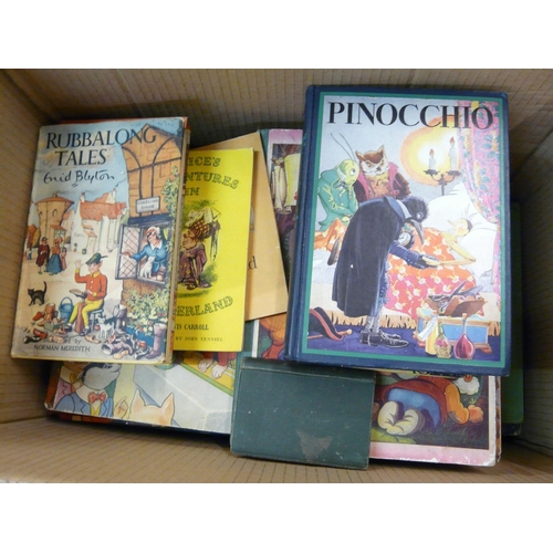 843 - A collection of vintage Children's books and scrap books from 1940's onwards