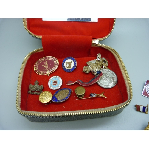 954 - Medallions, badges, etc. including Edinburgh University O.T.C.