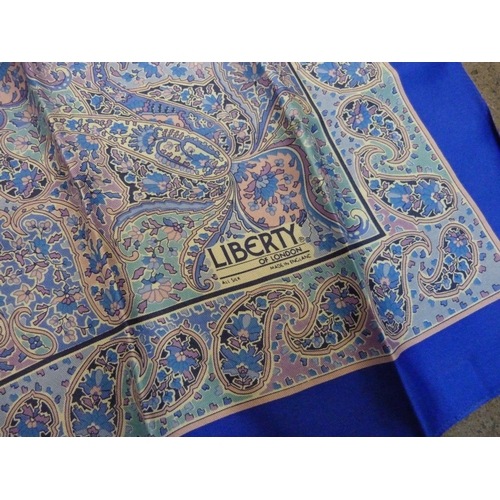 972 - A vintage Liberty pure silk scarf, 58cm x 58cm