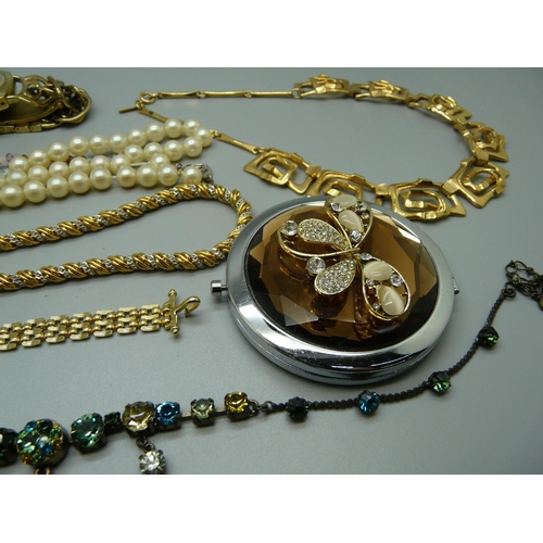 991 - Designer jewellery including Corocraft, Pilgrim, Monay, a DKNY watch, etc.