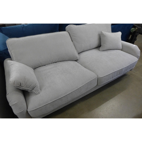 1350 - A Soho light grey fabric three seater sofa