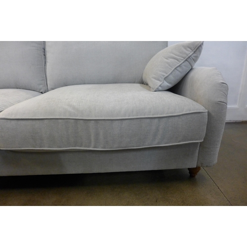 1350 - A Soho light grey fabric three seater sofa