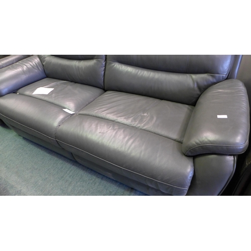 1647 - Fletcher 3 Seater Leather Power Recliner , Original RRP £1083.33 + vat  (4096-1)  * This lot is subj... 