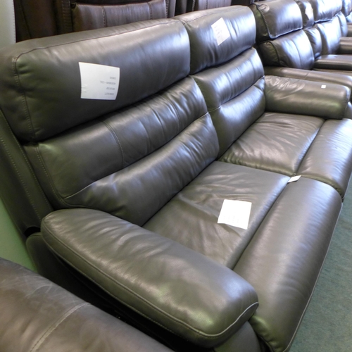 1647 - Fletcher 3 Seater Leather Power Recliner , Original RRP £1083.33 + vat  (4096-1)  * This lot is subj... 