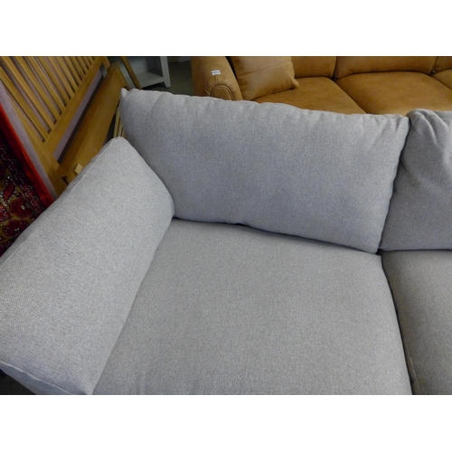 1654 - An Estate Ashley oatmeal fabric three seater sofa RRP £699