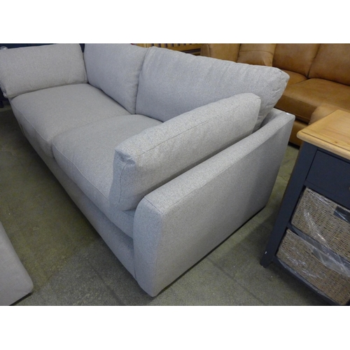 1654 - An Estate Ashley oatmeal fabric three seater sofa RRP £699