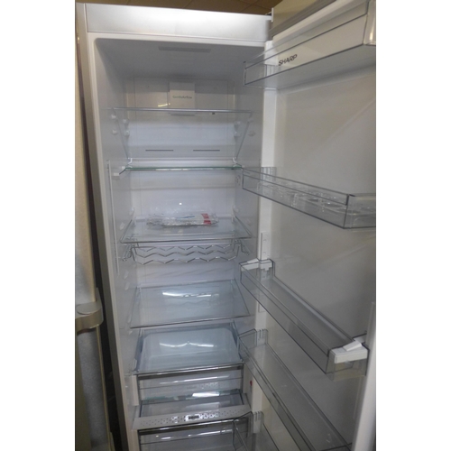 1720 - Sharp Sj-Lc31Chxif Inox  380L Tall Larder Fridge ,Original Rrp £458.33 + Vat * This Lot Is Subject T... 