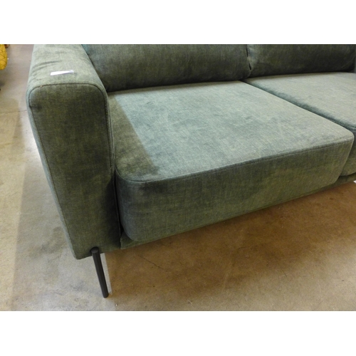 1396 - A Baker winter moss velvet two seater sofa