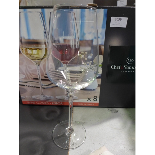 3059 - C&S Wine Glasses (55Cl)  (247-10)  * This lot is subject to vat