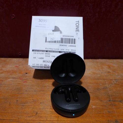 3099 - LG Tone Black Wireless Earbuds (HBS-FN6)  (247-99)  * This lot is subject to vat