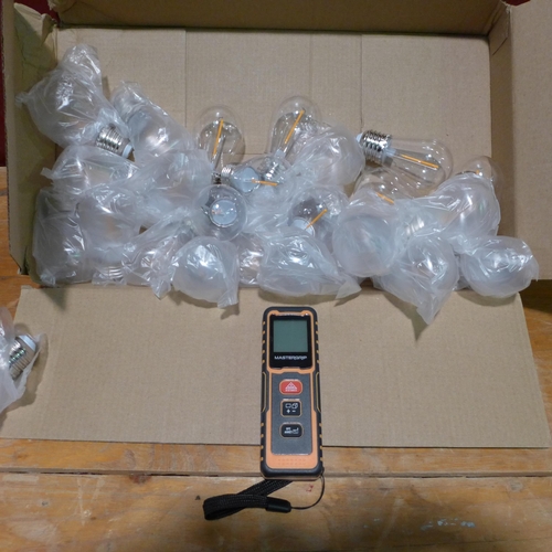 3111 - Alltrade Laser Distance Meter with LED Bulbs   (247-93)  * This lot is subject to vat