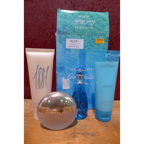 3119 - Cool Water Woman Gift Set and Cerruti 1881 Homme Giftset (247-336,350)  * This lot is subject to vat