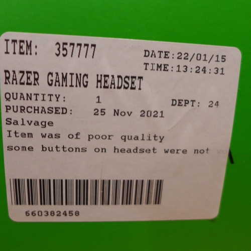 3131 - Razer Kraken Green Gaming Headset   (247-181)  * This lot is subject to vat