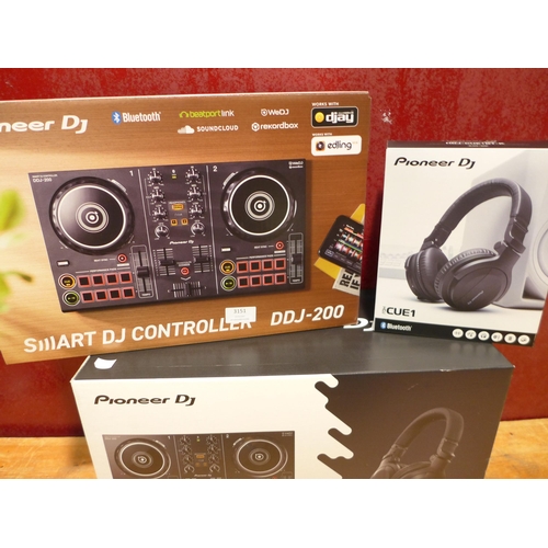 3151 - Pioneer Dj Bundle  - Ddj-200 & Hdj-Cue1Bt-K , Original RRP £164.99 + Vat          (247-70)  * This l... 