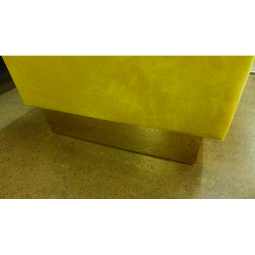 1359 - A mustard square footstool