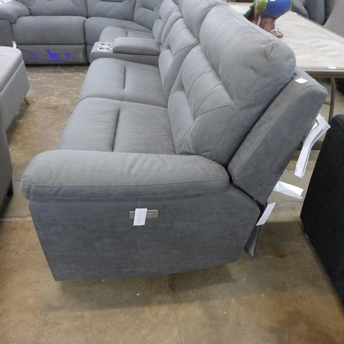 1531 - Justin Grey Fabric  Reclining Sectional corner Sofa    , Original RRP £1833.33 + vat, (4095-5)  * Th... 