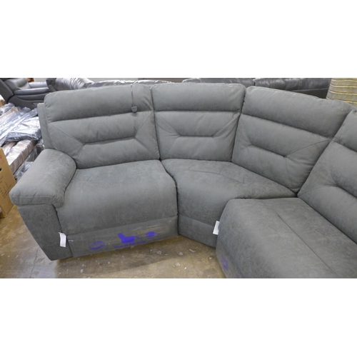 1531 - Justin Grey Fabric  Reclining Sectional corner Sofa    , Original RRP £1833.33 + vat, (4095-5)  * Th... 