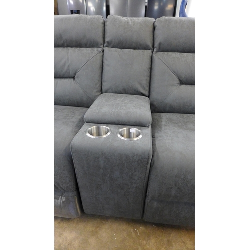 1531 - Justin Grey Fabric  Reclining Sectional corner Sofa    , Original RRP £1833.33 + vat, (4095-5)  * Th... 